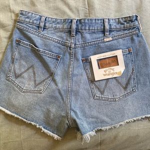 Billabong x Wrangler high rise jean shorts
